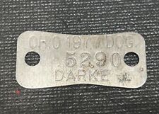 Vintage 1977 Ohio Dog License Tag Drake Co. picture