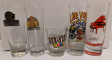 Lot Of 5 Shot Glasses - Las Vegas - Harley Davidson - Elton John picture