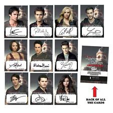 The Vampire Diaries Set of 10 Autograph Reprint Cards picture