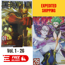 Manga One Punch Man English Version Comic Book Set Vol. 1-26 Expedited Shipping picture