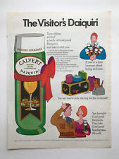 1967 Calvert Cocktails Visitor's Daiquiri Leilani Hawaiian Rum Vintage Print Ad picture