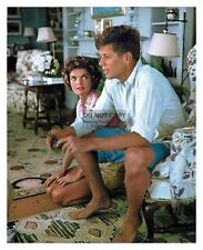 PRESIDENT JOHN F. KENNEDY & JACKIE KENNEDY ON VACATION 8X10 PHOTO picture