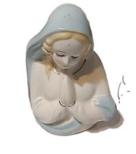 3 Vintage 60s-70s Virgin Mary Madonna Ceramic Planters 7
