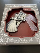 Christmas Traditions Ornament Bride & Groom Better Together Dress Gloria Duchin picture