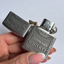 Elegant Silver Men's Zippo Jack Daniel's Lighter in Original Box Made In USA picture