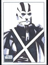 Darth Malak Sith Lord KOTOR Star Wars Galaxy Topps Drawing Art Sketch Card picture