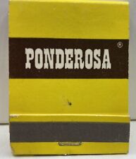 PONDEROSA Full Unstruck HTF  Vintage Matchbook Advertising A picture