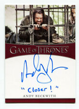 ANDY BECKWITH 2021 Rittenhouse Game of Thrones Inscription Auto Autograph Card picture