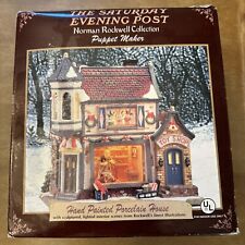 RARE SATURDAY EVENING POST NORMAN ROCKWELL VILLAGE PUPPET MAKER - TOY SHOP picture
