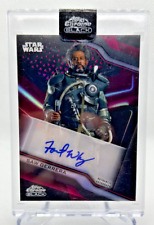 2022 Topps Chrome Black Star Wars Forest Whitaker Saw Gerrera RED Auto 3/5 picture