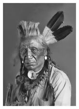 CHIEF WEASEL TAIL BLACKFOOT NATIVE AMERICAN MAN 5X7 PHOTO picture
