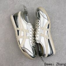 NEW Onitsuka Tiger MEXICO 66 Sneakers Silver/Off White THL7C2-9399 Shoes Unisex picture