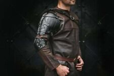 Medieval Single pauldrons shoulder armor with royal lily Musketeer cosplay picture