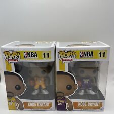 Funko Pop NBA #11 Kobe Bryant 24 Yellow Purple Jersey Set Lakers 100% Authenti  picture