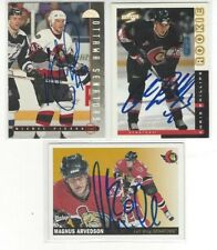 1997-98 Score #71 Chris Phillips Signed Hockey Card Ottawa Senators picture