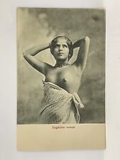 Singhalese Woman. Ceylon. Nudity. Breast. Postcard. Lovely condition.  picture
