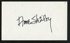 Anne Shirley d1993 signed autograph 3x5 Cut American Actress Anne of Green Gable picture