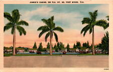 Jimmie's Cabins, Fort Myers, Florida, Florida Highway 80, Mr. Jim Postcard picture