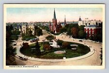 Washington DC-Thomas Circle, Antique, Vintage Souvenir Postcard picture