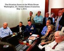 Barack Obama Hillary Clinton Joe Biden Operation Neptune Spear Licensed 8x10 Pho picture