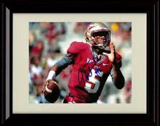 Unframed Jameis Winston Autograph Promo Print - Florida State- On The Run picture