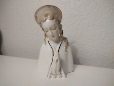 Norcrest Praying Madonna Mother Mary Figurine Halo Christian Icon Fine China F12 picture