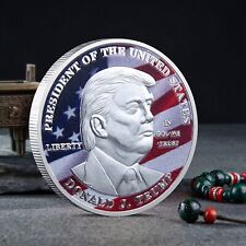 1PCS 2024 President Donald Trump Inaugural Commemorative Novelty Coin Silver picture