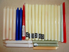 VINTAGE TAPERED CANDLES ASST LOT 25 PCS  (#8) picture