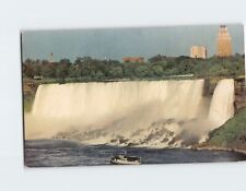 Postcard Panorama of the American Falls and the rocks of the Bridal Veil NY USA picture