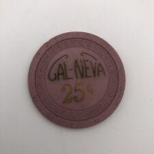 .25 CAL-NEVA Cal Neva CASINO CHIP RENO Taboe POKER CHIP GAMBLING TOKEN **Rare** picture