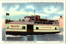 New Put-In-Bay Passenger And Auto Ferry R.G. Tremper Sales Co. Linen Postcard picture