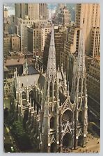 New York City New York, St Patrick's Cathedral Catholic Church, Vintage Postcard picture