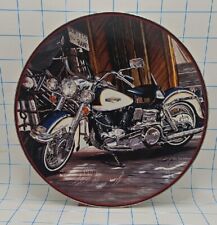 VTG Franklin Mint 1968 Electra Glide Harley-Davidson Plate W Cert picture