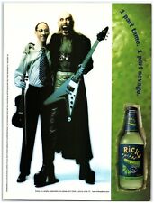 2001 Rick's Spiked Margarita Print Ad, 1 Part Tame 1 Part Savage Heavy Metal Guy picture