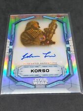 Star Wars Topps Finest 2022 Silver Parallel Base Korso John Tui Auto Autograph picture