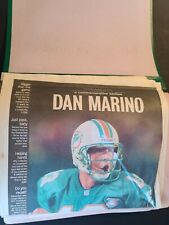 Huge Scrapbook Lot Of Newspaper Clippings Dan Marino Gulf War Florida Hurricanes picture