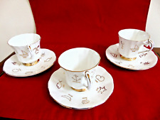 RED ROSE TEA 3 TAYLOR & KENT FORTUNE TELLING CUPS & SAUCERS-2 SETS #1 &1 SET #2 picture