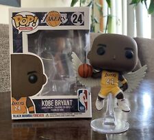 CUSTOM Funko POP NBA Kobe Bryant #24 LA Lakers Yellow Jersey Angel Wings Figure picture