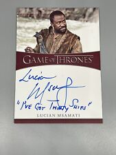Lucian Msamati 2021 Game of Thrones Iron Ann Series 2 Inscription Auto Salladhor picture