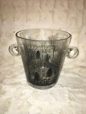 Authentic JOHN DERIAN for Threshold Cold as Ice Clear Glass Ice Bucket 101oz picture