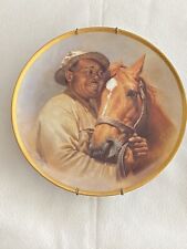Man o' War & Will Harbut by Fred Stone porcelain plate gold trim #4260 of 9,500 picture