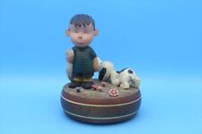 60s Anri Wooden Music Box   Linus   Henri Music Box   Wooden   Vintage Snoopy picture