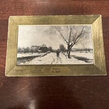 Vintage Postcard- Winter Landscape by L. Apol Early 1900’s Unposted picture