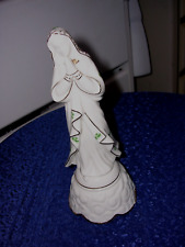 #BB Irish Shamrock Madonna Catholic Religious Statue Music Box Ave Maria picture