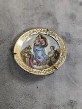 Vintage Limoges Sistine Madonna / Jesus Plaster Porcelain Plaque Wall Hanging 3” picture