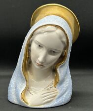 Vintage Madonna Bust (ITALY) Mother Mary Religious Figurine Numbered Porcelain picture
