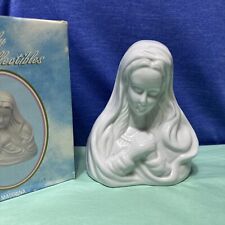 Vintage Madonna, Blessed Virgin Mary. Glazed Porcelain Ceramic Finish. With Box picture