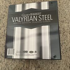 Rittenhouse Game Of Thrones Valyrian Steel Binder w/ Binder Exclusive Promo Card picture