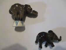 Lot of (2) Miniature Hagen Renaker Elephants picture