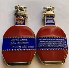 SUFFOLK COUNTY POLICE DEPT CHALLENGE COIN BLANTONS WHISKEY CLUB BOTTLE NEW YORK picture